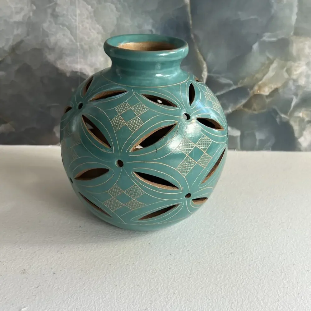 Artisan Tea Light Cover Pottery 5.75